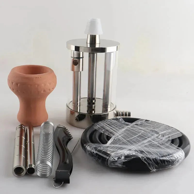 Aluminum Alloy Simple Car Portable Arabian Hookah - EX-STOCK CANADA