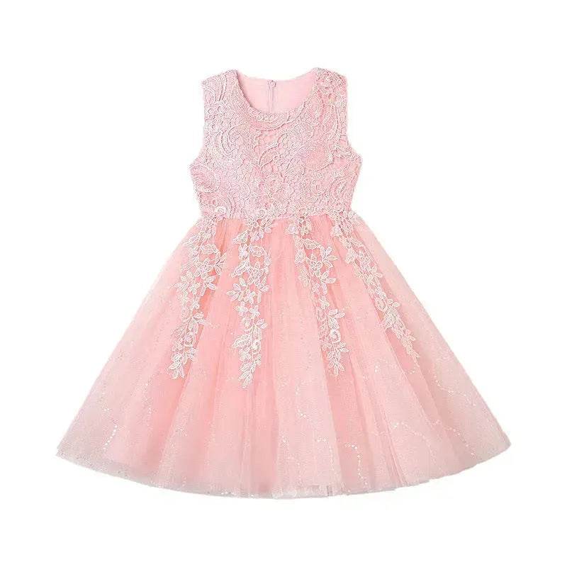 Formal Dress Fashionable Vest Princess Dress Girl Catwalk Show Clothing Birthday dress for Kids - EX-STOCK Canada