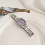 Retro Small Square Watch Female Steel Strap Dress Watch - EX-STOCK Canada