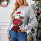Loose Casual Parent-child Gray Pullover Christmas Sweater EX-STOCK Canada 