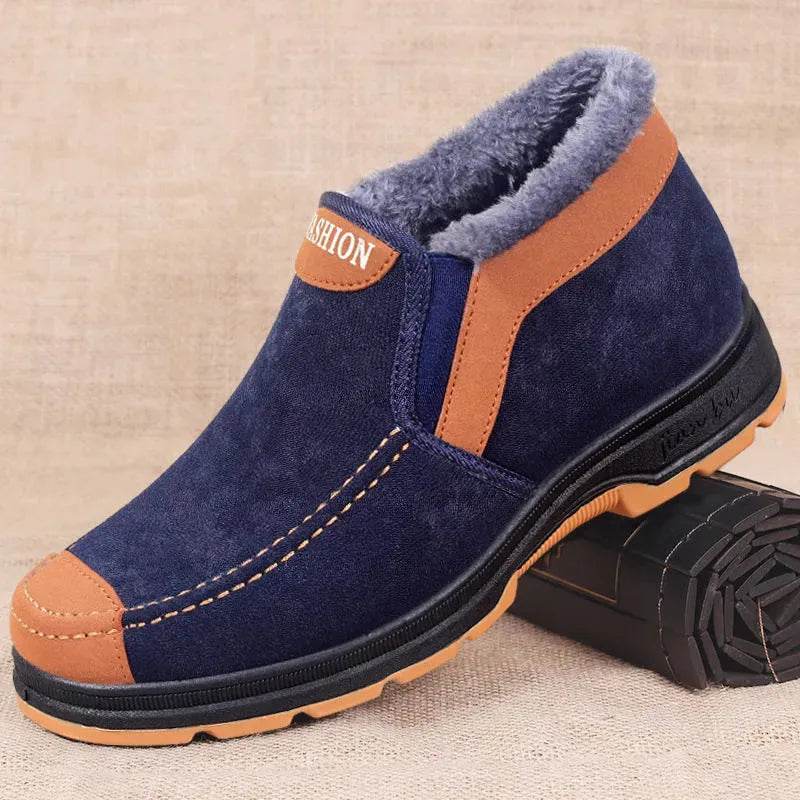 Men's Traditional Cotton Shoes Warm With Velvet Winter Boot - EX-STOCK Canada