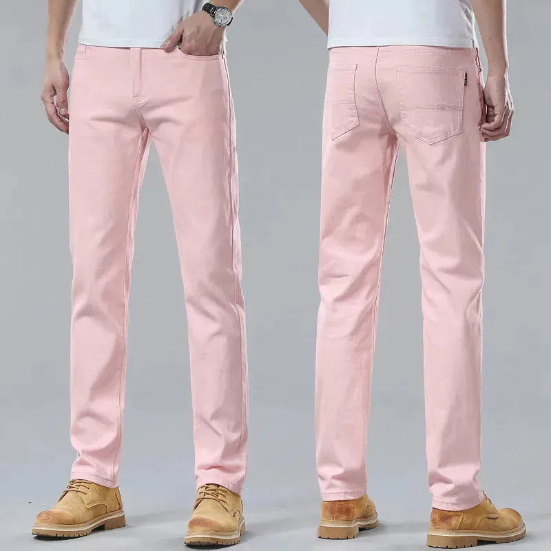 Men Fashion Brands Stretch Slim Fit Skinny Denim Pants jeans Trouser - EX-STOCK CANADA