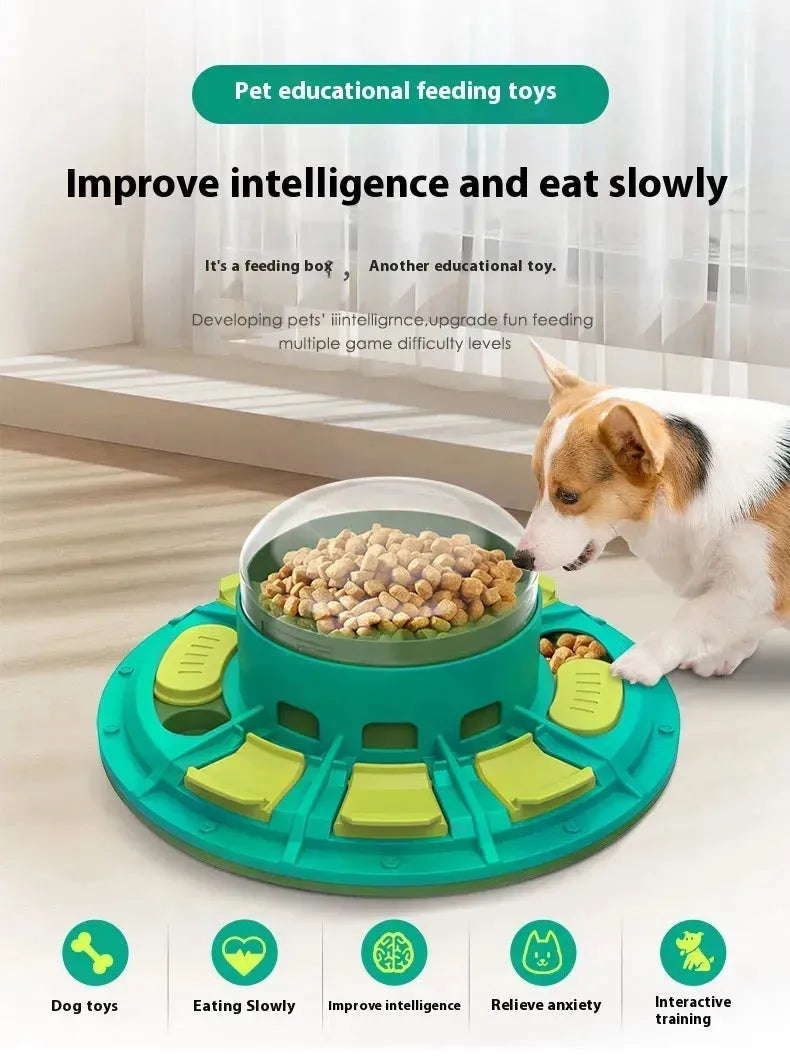 Interactive Dog Puzzle Toy For IQ Improvement And Slow Feeding Suitable For All Sizes Pets Nutritious Diet-Friendly Non-Electric Plastic Pets Game Pet Products - EX-STOCK CANADA