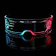 Trendy Unisex 3D Luminous LED Light up Glasses for cosplay Rave Festivals Bars Clubs Parties  Futuristic Light up Eyeglass - EX-STOCK CANADA