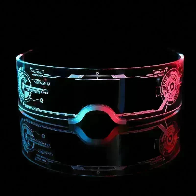 Trendy Unisex 3D Luminous LED Light up Glasses for cosplay Rave Festivals Bars Clubs Parties  Futuristic Light up Eyeglass - EX-STOCK CANADA