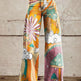 Horn Simulation Denim Trousers Loose Pants For Women 