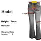 Women's Washed Elastic Loose Wide Leg Ankle-length Bootcut Jeans - EX-STOCK Canada