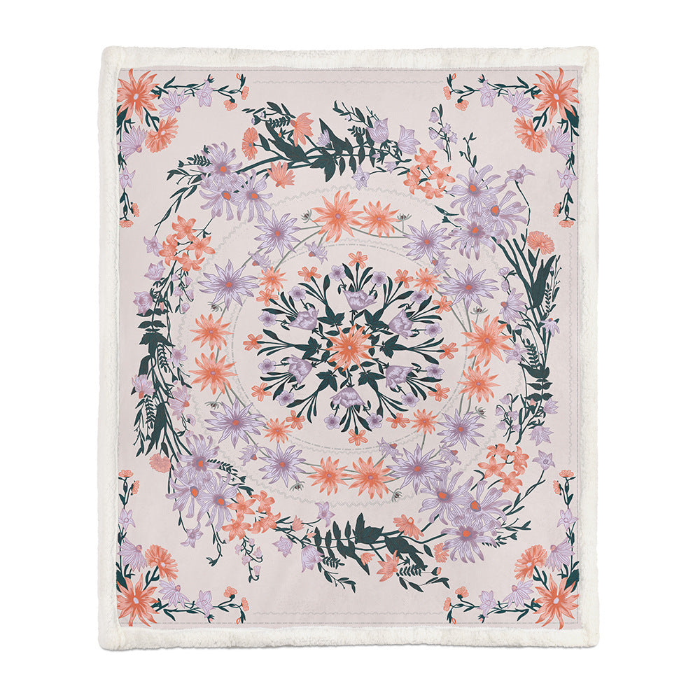 Flannel Blanket Air Conditioning Blanket Napping Blanket EX-STOCK Canada 