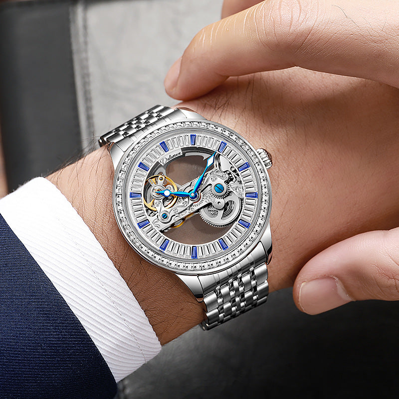 Luxury Zircon Fashion Waterproof Mechanical Watch | EX-STOCK Canada 