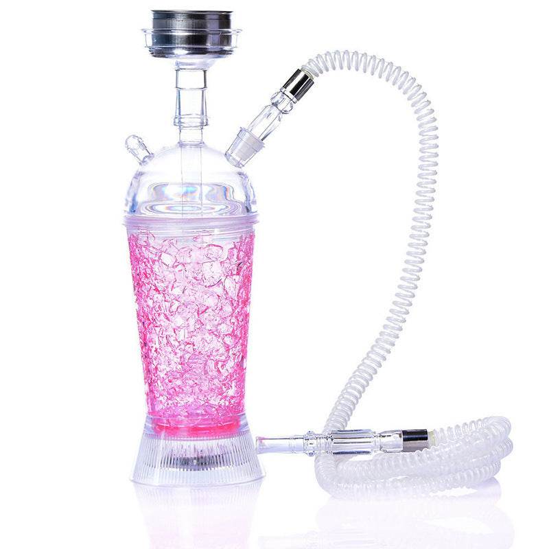Arabic Hookah With LED Light Portable Car Gel Broken Crystal Cup - EX-STOCK Canada