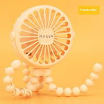 USB Powered summer heat Handheld fan with stand and Night light - EX-STOCK Canada