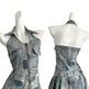 Waist-tight Halter Denim Dress Women's Distressed Retro Slimming Skirt - EX-STOCK Canada