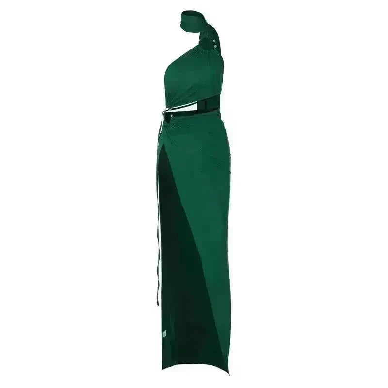 Fashion Backless Hollow-out Tube Top Split Sexy Party Dress - EX-STOCK CANADA