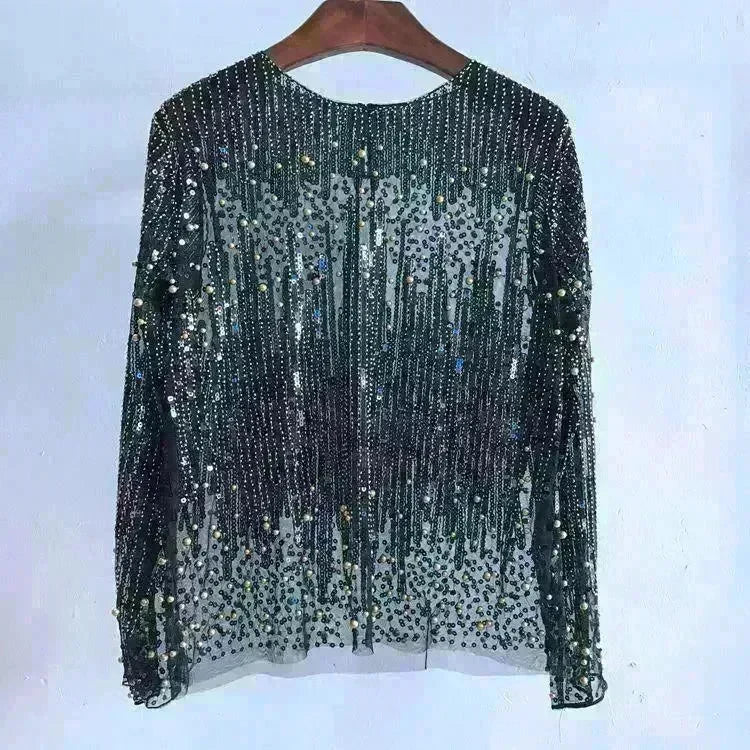 Fashion Bottoming Shirt Sequined Top For Women - EX-STOCK CANADA