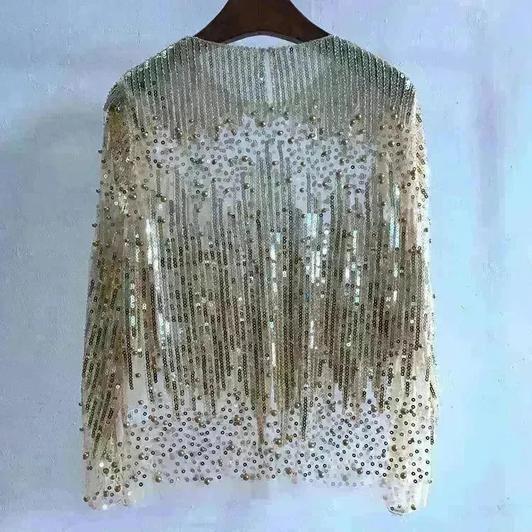 Fashion Bottoming Shirt Sequined Top For Women - EX-STOCK CANADA