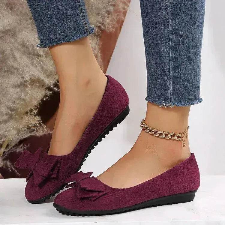 Fashion Bowknot Flats Shoes Casual Round Toe Loafers Cozy Shoes For Women - EX-STOCK Canada