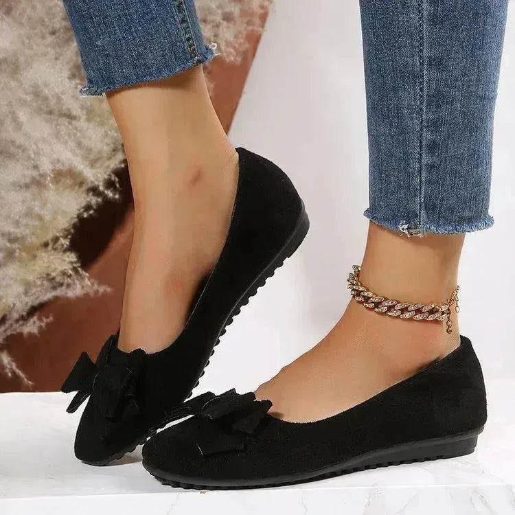 Fashion Bowknot Flats Shoes Casual Round Toe Loafers Cozy Shoes For Women - EX-STOCK Canada