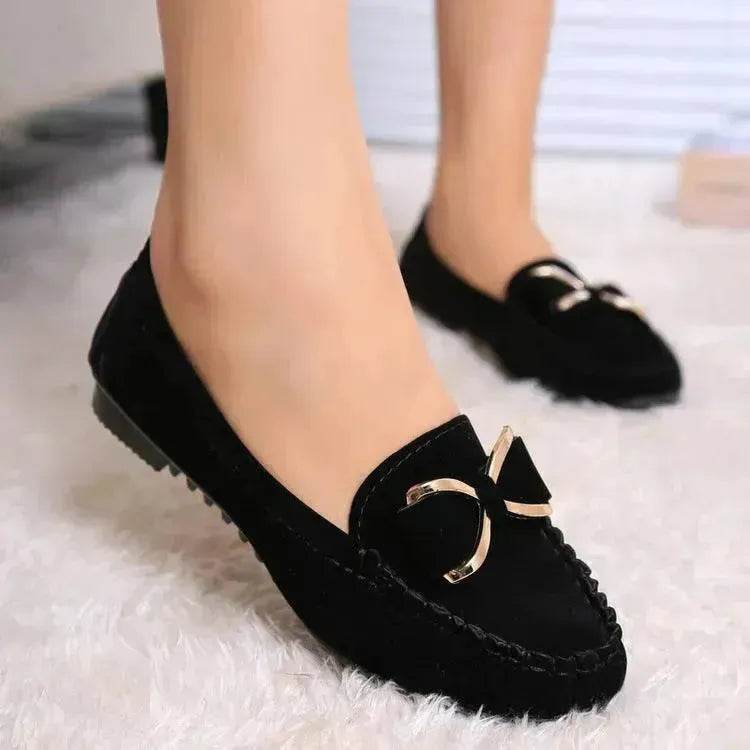 Fashion Bowknot Flats Shoes Women Casual Solid Loafers Cozy Shoes - EX-STOCK Canada