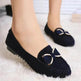 Fashion Bowknot Flats Shoes Women Casual Solid Loafers Cozy Shoes - EX-STOCK Canada