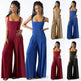 Fashion Casual Knitted Sling Wide-leg Jumpsuit - EX-STOCK CANADA