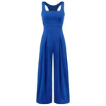 Fashion Casual Knitted Sling Wide-leg Jumpsuit - EX-STOCK CANADA