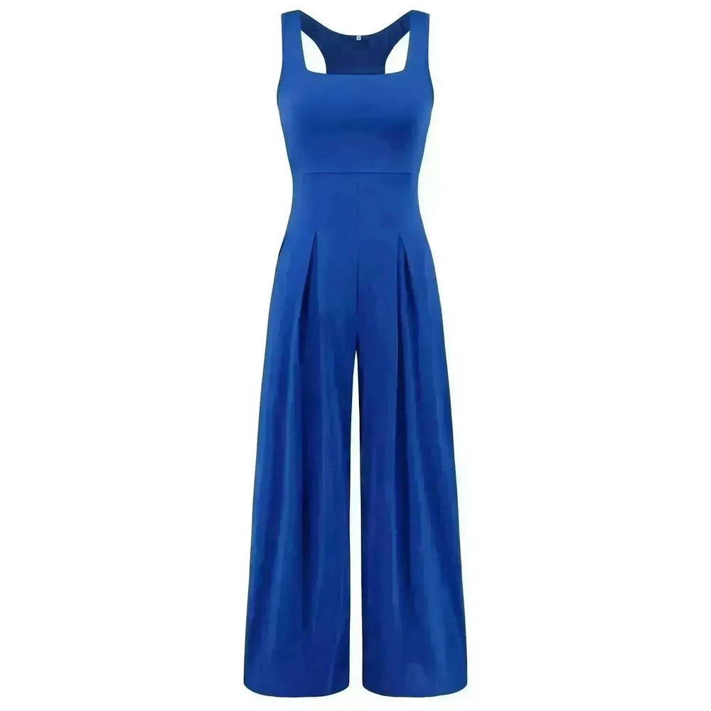 Fashion Casual Knitted Sling Wide-leg Jumpsuit - EX-STOCK CANADA