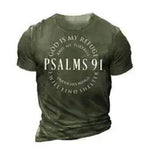 Fashion Casual Round Neck Short Sleeves Letters 3D Printed Men's T-shirt - EX-STOCK Canada