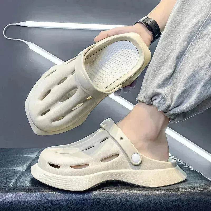 Fashion Clogs Shoes Summer Ankle-wrap Slippers Garden Beach Shoes - EX-STOCK Canada