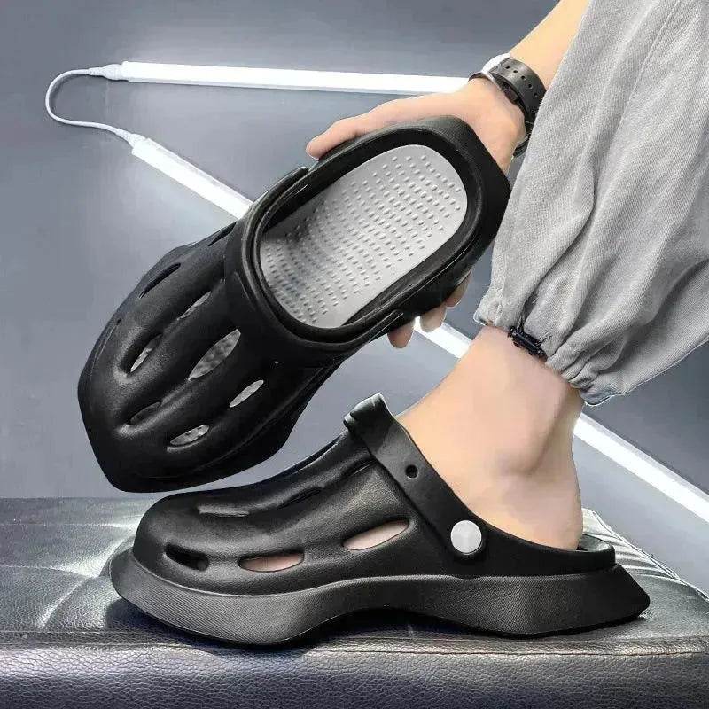 Fashion Clogs Shoes Summer Ankle-wrap Slippers Garden Beach Shoes - EX-STOCK Canada