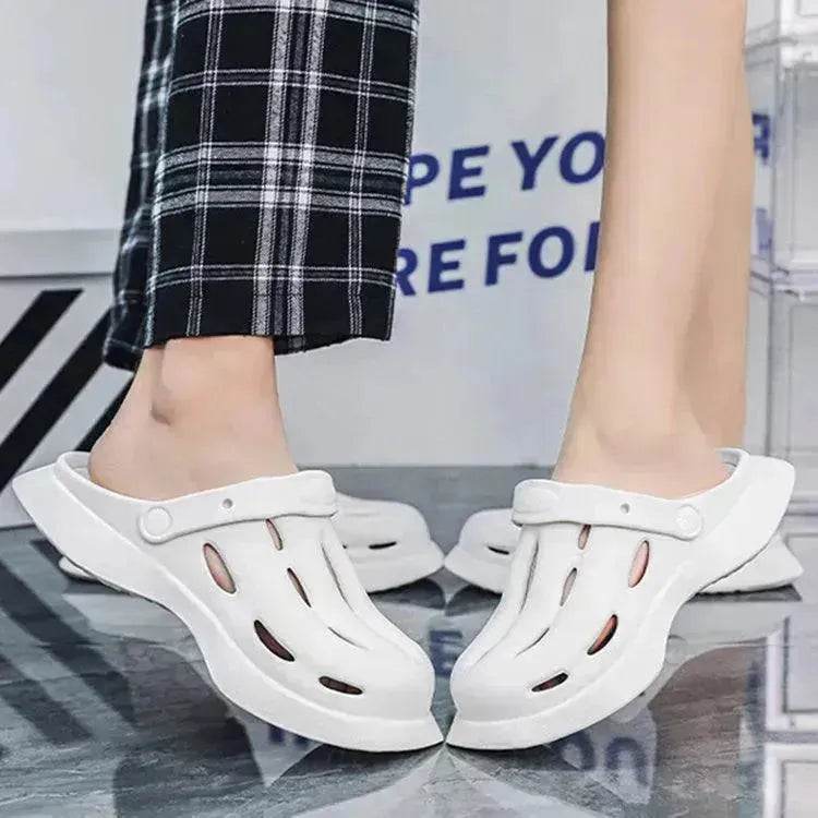 Fashion Clogs Shoes Summer Ankle-wrap Slippers Garden Beach Shoes - EX-STOCK Canada