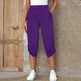 Fashion Cropped Trousers With An Elasticated Waist Women - EX-STOCK CANADA