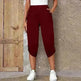 Fashion Cropped Trousers With An Elasticated Waist Women - EX-STOCK CANADA