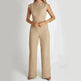 Fashion Elegant Long Sleeveless Jumpsuit Summer V-neck Casual Wide Leg Long Overalls Clothing For Women - EX-STOCK CANADA