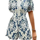 Fashion Fig Random Baroque Printed Guplay Lace Jumpsuit - EX-STOCK CANADA