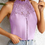 Fashion Hollowed-out Lace Gas Vest Top For Women - EX-STOCK Canada
