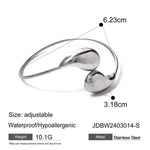 Fashion Jewelry 18K Gold Stainless Steel Irregular Drop-shaped Bracelet for Women Wedding Bracelet - EX-STOCK CANADA
