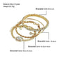 Fashion Jewelry 4 Pcs Crystal Bracelet Set Bohemian Design For Women Vintage Luxury Twisted Cuff Chains Armband Jewelry Accessories - EX-STOCK CANADA