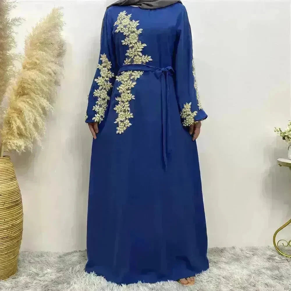 Fashion Lace Beaded Arab Dress Women - EX-STOCK CANADA