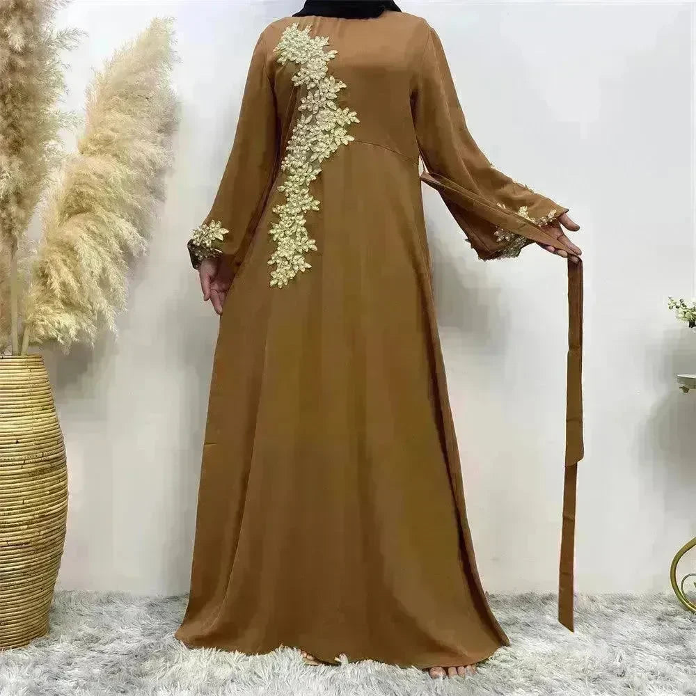 Fashion Lace Beaded Arab Dress Women - EX-STOCK CANADA