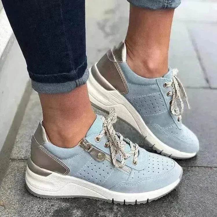 Fashion Lace-up Sneakers Women Cozy Thick-soled Sports Sneakers Shoes foe women - EX-STOCK Canada