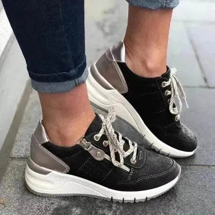 Fashion Lace-up Sneakers Women Cozy Thick-soled Sports Sneakers Shoes foe women - EX-STOCK Canada