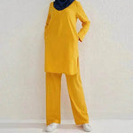 Fashion Large Size Middle East Two-piece Casual Outfit set - EX-STOCK Canada