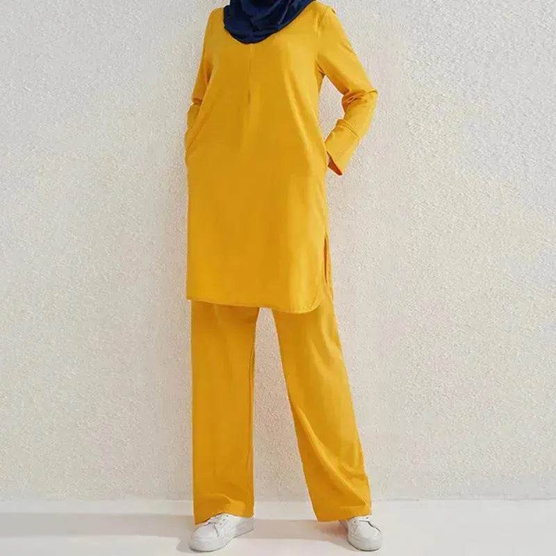 Fashion Large Size Middle East Two-piece Casual Outfit set - EX-STOCK Canada