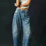Fashion Loose Wide-leg Pants Summer Sports Straight Casual Cotton Trousers Women's Trouser Pant - EX-STOCK CANADA