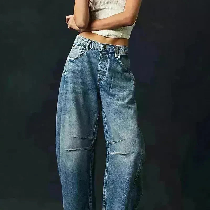 Fashion Loose Wide-leg Pants Summer Sports Straight Casual Cotton Trousers Women's Trouser Pant - EX-STOCK CANADA