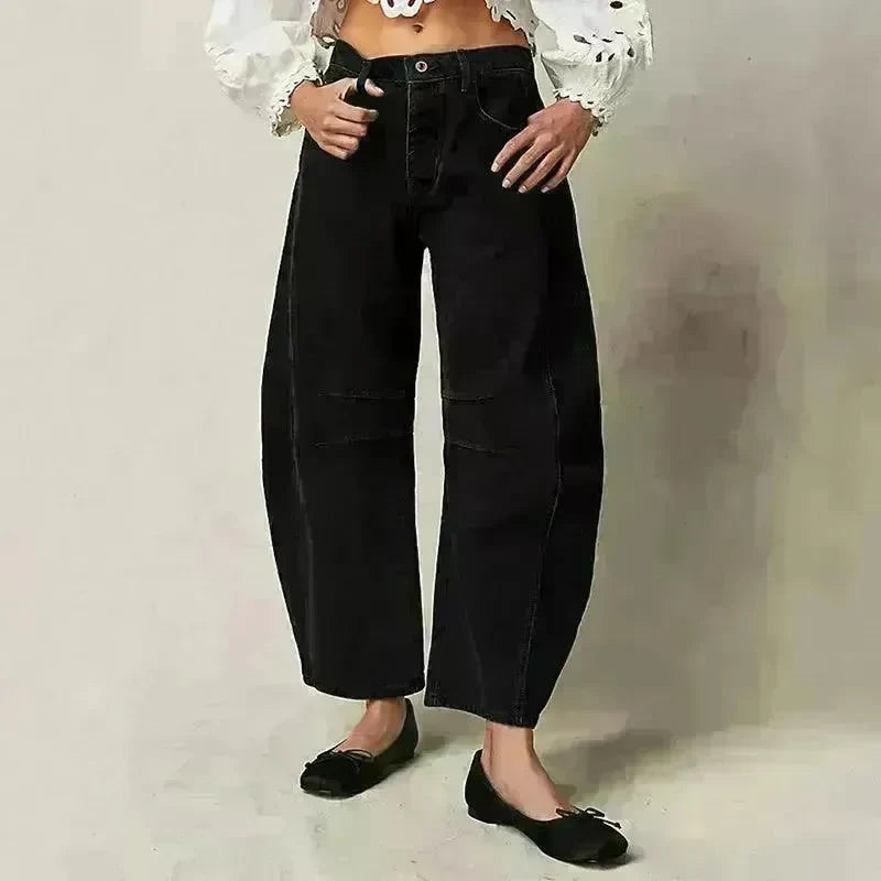 Fashion Loose Wide-leg Pants Summer Sports Straight Casual Cotton Trousers Women's Trouser Pant - EX-STOCK CANADA