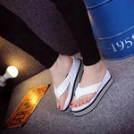 Fashion Outside Wear Beach Non-slip Platform Slippers - EX-STOCK Canada