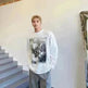 Fashion Painting Printing Long Sleeve Shirt top. - EX-STOCK CANADA