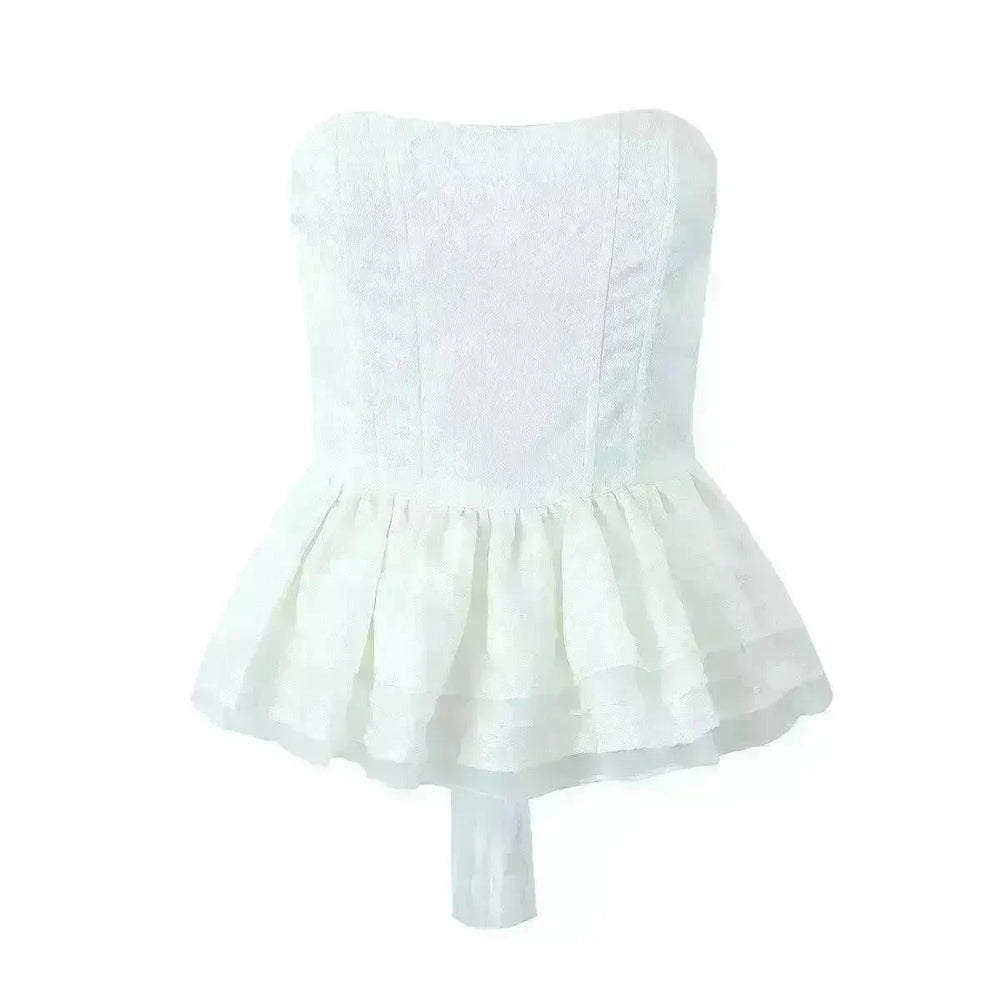 Fashion Personality Ruffled Tube Top Women - EX-STOCK CANADA