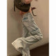 Fashion Y2K street Personality wide-leg Denim Jeans Trousers Women - EX-STOCK Canada